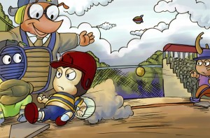 Play Ball - Home base slide - Bugville Critters